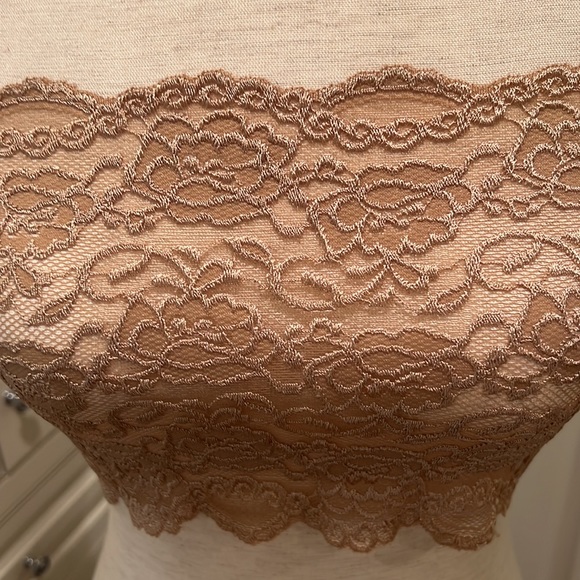 BRAND NEW NUDE STRETCH LACE BANDEAU - Picture 3 of 3